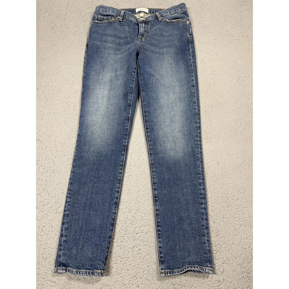 Frame Le Garcon Jeans Womens 28 Blue Mid Rise Boyfriend Stretch Denim Othello